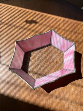 Textured Stained Glass Bowl