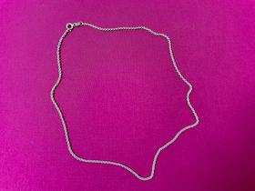 14k white gold cable chain necklace