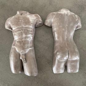 Mid-century nude clay figures