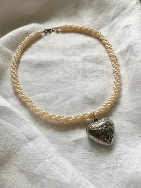 Reworked Puffy Heart Necklace