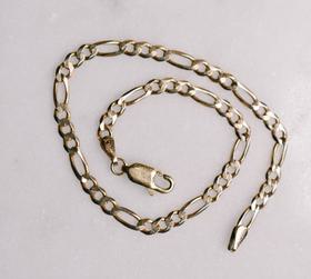 14k Gold Italian Figaro Bracelet