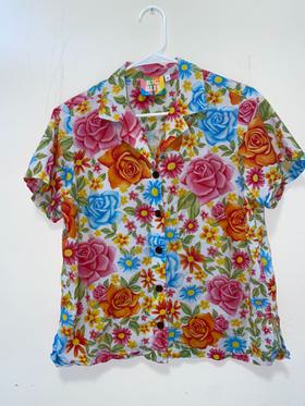 "Vintage Wallpaper" Pantry Button-Up