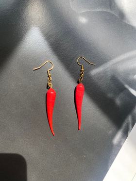 Glass Pepper earrings