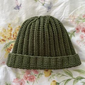 Handknit Ribbed Hat