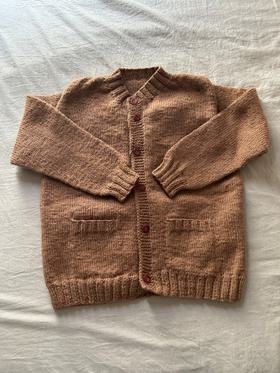 Hand knit cardigan sweater