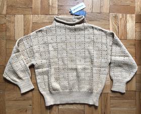 windowpane sweater
