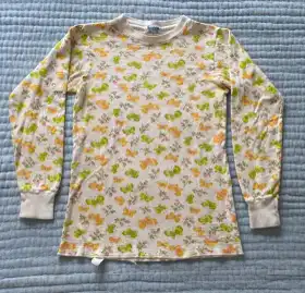 Butterfly Print 70s Thermal