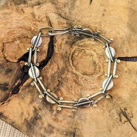 Desert Deco Chain Bracelet - 18k, silver
