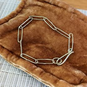 Paperclip Chain Bracelet - 14k