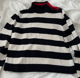 Striped Sweater with Zippers