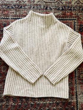 Oatmeal Ribbed Sweater