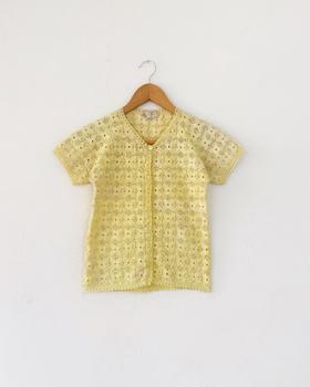 50s crochet top from Japan