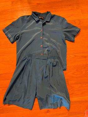 Vintage shirt + culotte set