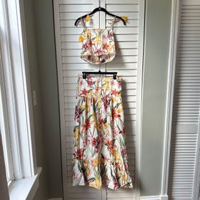 Floral Asha Crop Top & Clara Skirt Set