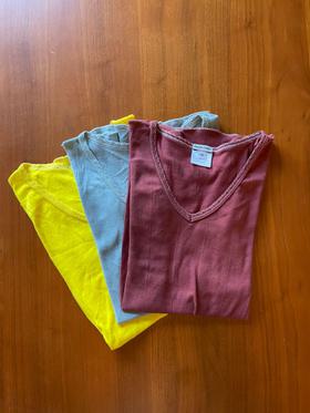 Cotton Vneck Tshirts- 3pack