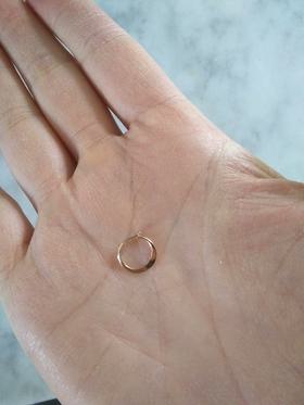 Tiny Hammered Hoop