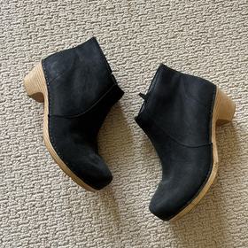 Black Clog Boots "Maria"