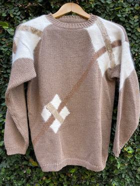 Mohair Embellished Pullover Sweater
