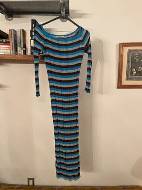 Striped knit dress