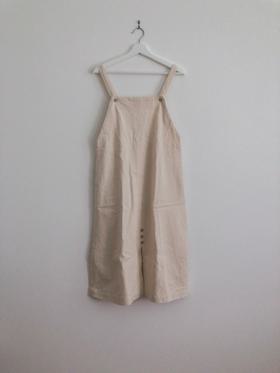 Pullover dungaree pinafore dress