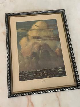 “We” framed Charles Lindbergh print
