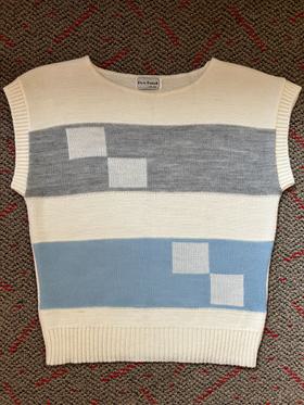 Geometric Print Sweater Vest