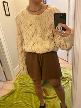 Kaya chunky cableknit sweater
