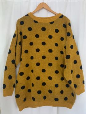 Oversize polka-dot sweater