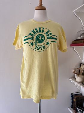 1970s single stitch yellow running shirt