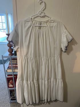 White Knee-Length Dress
