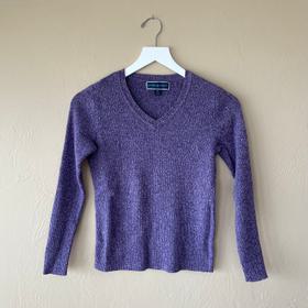 Melange Knit Cropped Sweater
