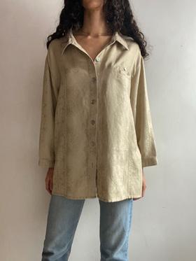 Vintage Linen Button-Down Shirt