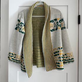 Yellow and Green Cardigan