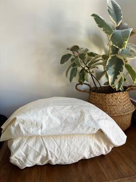 Cal K. Org. Cotton Percale Fitted Sheet.