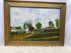 "Plowing The Field" Original Painting