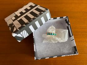 Turquoise Five Triangle Ring