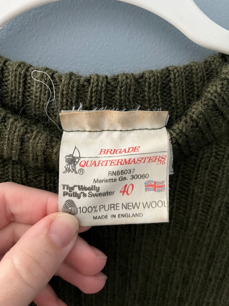 Brigade Quartermasters Vintage Wool Military Patch… Noihsaf Bazaar