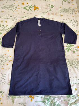 Navy Blue Long Shirt Dress