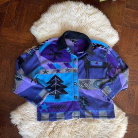 Fleecy patterned jacket