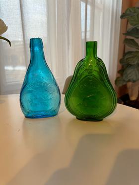 1960's Arthur Singer glass bottle vase