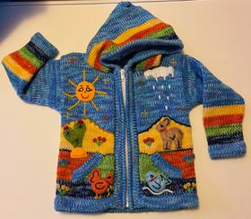 Handmade Sweater with appliques