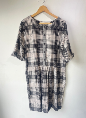 Ace & Jig Black and White Checkered Dres