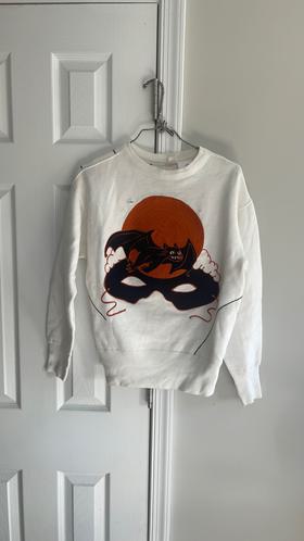 Embroidered bat sweatshirt