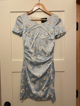 Vintage D&G Floral Ruched Mini Dress