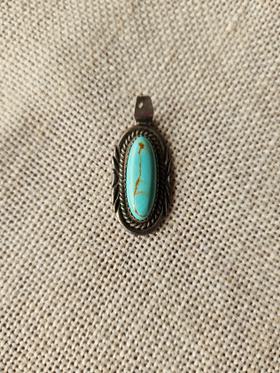 Sterling silver & turquoise pendant