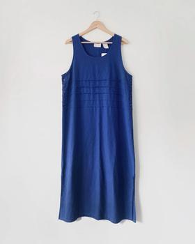 90s linen cotton dress