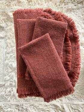 Vintage Wool Napkin + Placemat Set