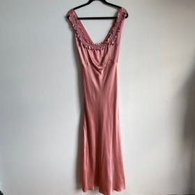 Nola Pink Silk Maxi Dress
