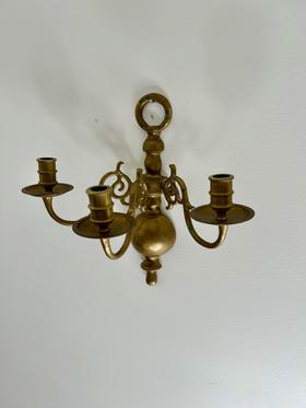 Bronze Candle Wall Sconce