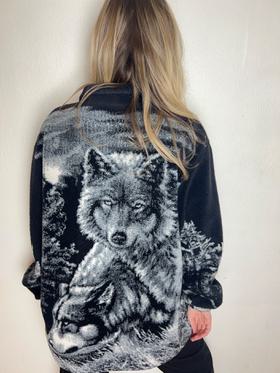 Wolf Graphic Fleece Jacket